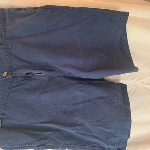 SADDLEBRED FLAT FRONT SHORTS - NAVY